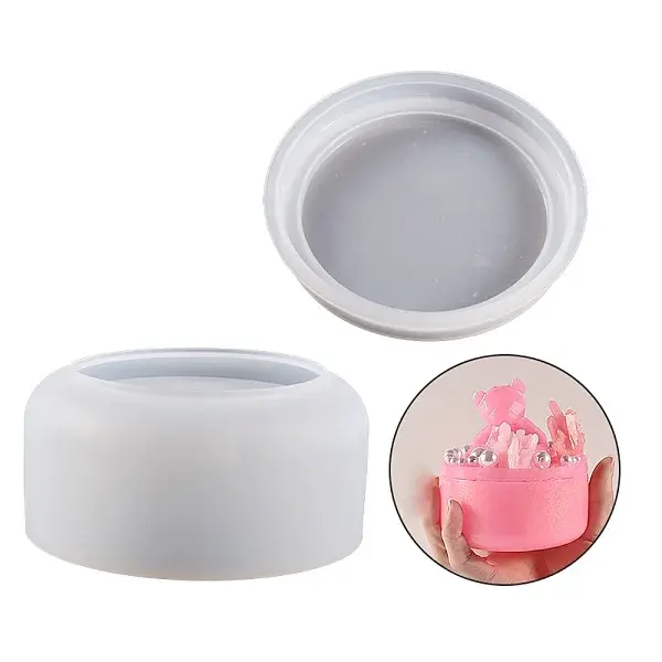 Column DIY Silicone Bear Storage Box Molds