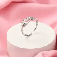 Brass Micro Pave Clear Cubic Zirconia Open Cuff Rings for Women