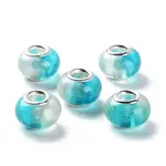 Two Tone Resin European Beads