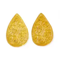 Carved Natural White Jade Pendants