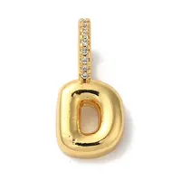 Brass Micro Pave Cubic Zirconia Pendants