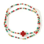 2Pcs Bohemian Glass Seed Beaded Stretch Bracelet Sets