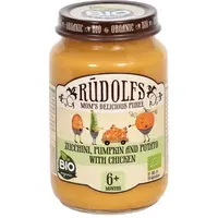 Rudolf’s BIO cuketa, dýně, brambory s kuřecím masem dětský příkrm 190 g