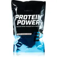 BioTechUSA Protein Power sójový proteinový izolát příchuť Strawberry & Banana 1000 g