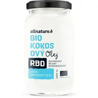 Allnature Kokosový olej RBD BIO kokosový olej bez vůně 1000 ml