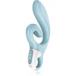 Satisfyer Love ME vibrátor se stimulátorem klitorisu Blue 22 cm