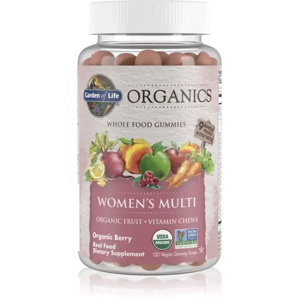 Garden of Life Women's Multi multivitamíny pro ženy příchuť Organic Berry 120 ks