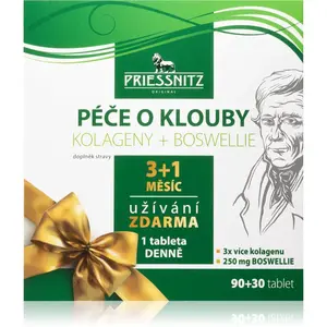 Priessnitz Péče o klouby Kolagen+Boswellie tablety pro výživu kloubů a chrupavek 120 tbl