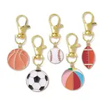 Sports Ball Alloy Enamel Pendant Decoration