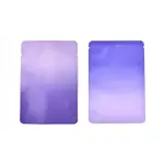 Two Tone Rectangle Plastic Zip Lock Gift Bags