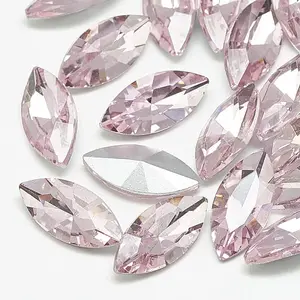 Pointed Back Glass Rhinestone Cabochons