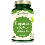 GreenFood Nutrition Magnesium Chelate + Vitamin B6 kapsuly na podporu pamäti a koncentrácie 118 g