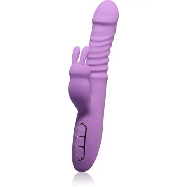 Pipedream Fantasy For Her Thrusting Silicone Rabbit vibrátor so stimulátorom klitorisu 23,5 cm