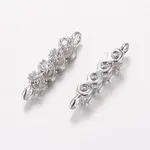 Brass Micro Pave Cubic Zirconia Links