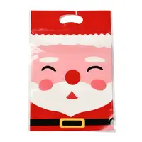 Christmas Theme Rectangle Plastic Zip Lock Candy Storage Bags