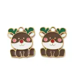 Christmas 304 Stainless Steel Enamel Pendants