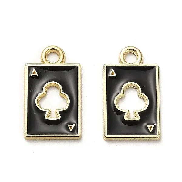 Light Gold Plated Alloy Enamel Pendants