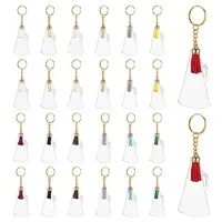 Trumpet Shape Transparent Blank Acrylic Keychain
