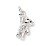 Brass Micro Pave Cubic Zirconia Charms