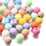 Frosted Opaque Acrylic Beads