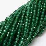 Dyed Natural White Jade Round Beads Strands