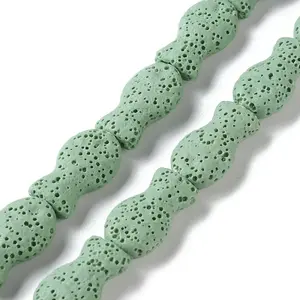 Fish Dyed Natural Lava Rock Beads Strands