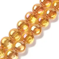Transparent Electroplate Glass Bead Strands
