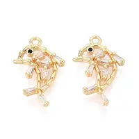 Brass Pave Cubic Zirconia Pendants