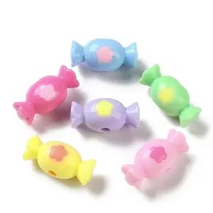 Two Tone Opaque Acrylic Beads