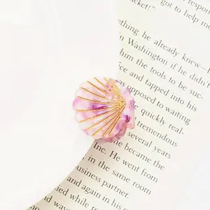 Cellulose Acetate(Resin) Shell Shape Hair Claw Clips