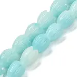 Synthetic Shell Dyed Carved Beads Strands