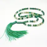 Natural Green Agate Mala Beads Bracelets