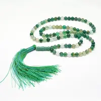Natural Green Agate Mala Beads Bracelets