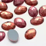 Faceted Glass Oval Cabochons