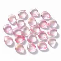 Transparent Spray Painted Glass Beads