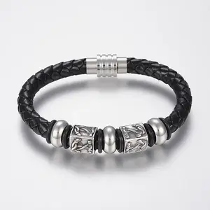 Braided Leather Cord Bracelets
