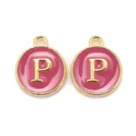 Golden Plated Alloy Enamel Charms