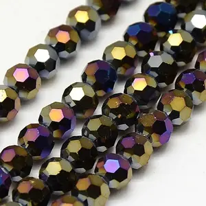 Electroplate Glass Beads Strands