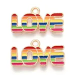 Rainbow Color Pride Alloy Enamel Pendants