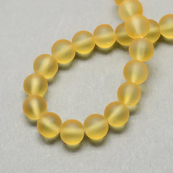 Transparent Glass Bead Strands