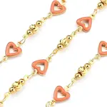 Brass Heart Link Chains