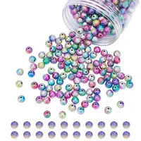 Spray Painted Acrylic Beads