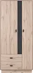 Šatní skříň i eliot - dub estana/šedá