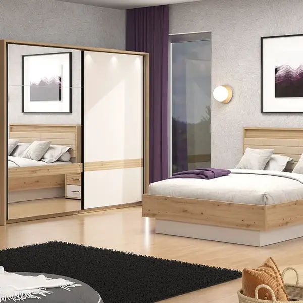 Ložnice vanya - dub artisan/béžová