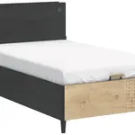 Studentská postel 120x200cm s úložným prostorem a knihovnou sirius -
