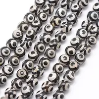 Tibetan Style 3-Eye dZi Beads
