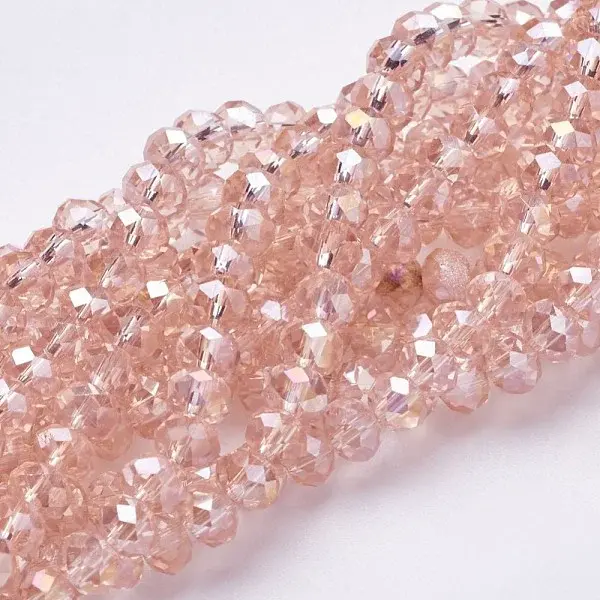 Electroplate Glass Beads Strands