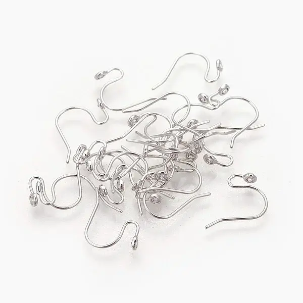 Brass Micro Pave Cubic Zirconia Earring Hooks