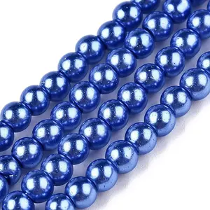 Baking Painted Glass Pearl Bead Strands