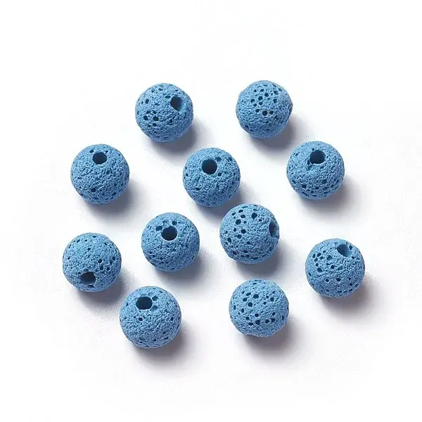 Unwaxed Natural Lava Rock Beads